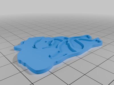 Mafalda en la playa Llavero