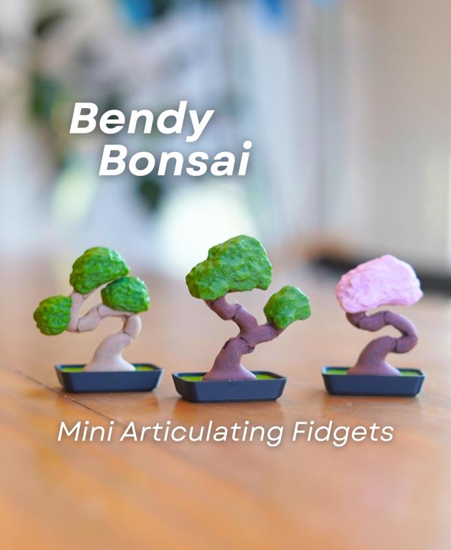 Bendy Bonsai - Articulating Fidget Plant - Pocket Plants Collection