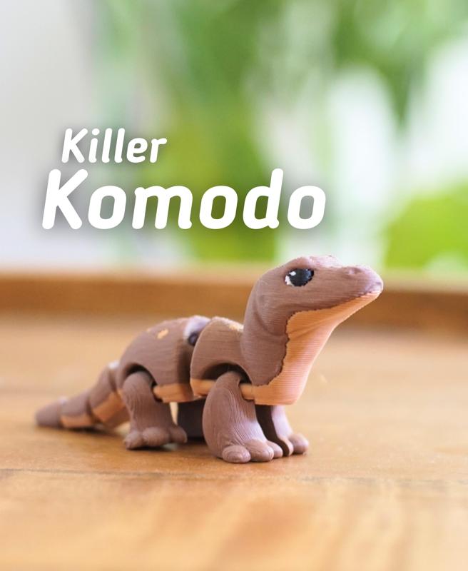 Killer Komodo - Articulated fidget Komodo dragon - Ludo Animal