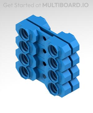 6.25 mm - Quad Bolt-Lock Mount - x4 Stack