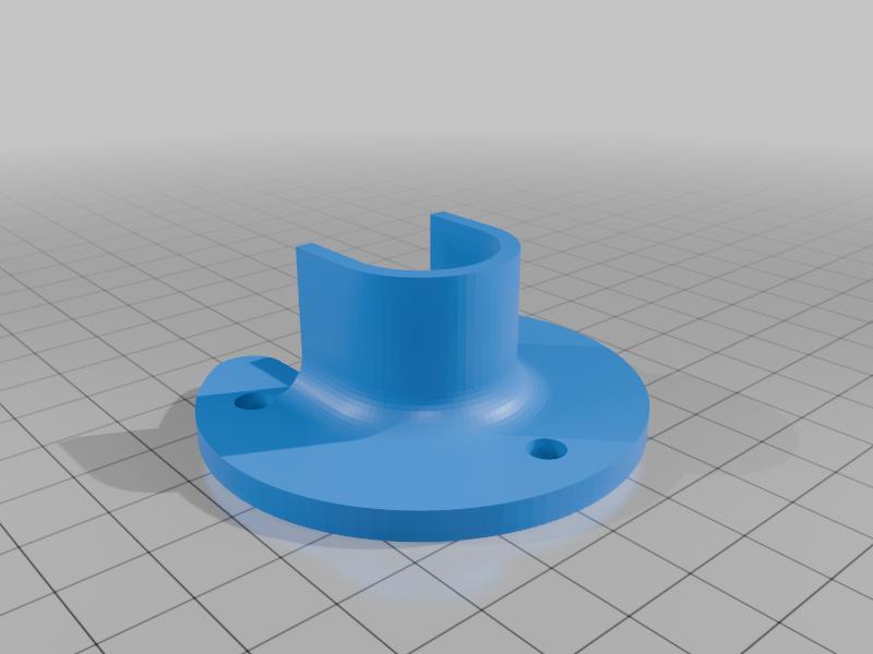 Replacement wardrobe clothes rail end bracket mount (20mm rail)