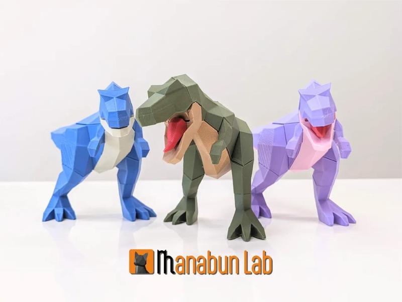Low Poly T-Rex Puzzle (Tyrannosaurus)   