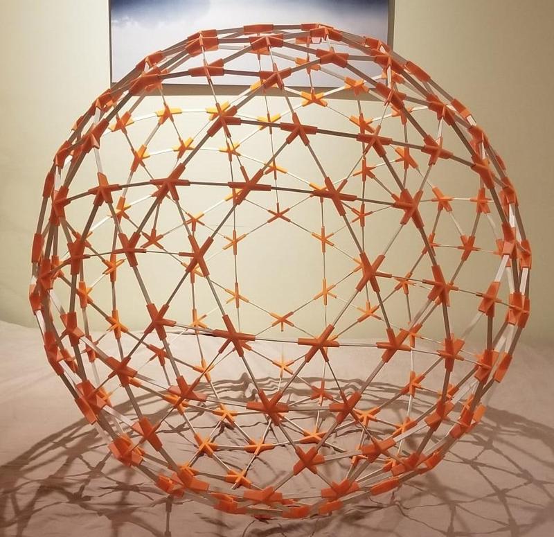 Popsicle Stick Snub Icosidodecahedron