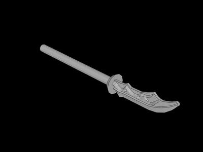 Lego Compatible (41159.dat) Minifig Weapon Naginata