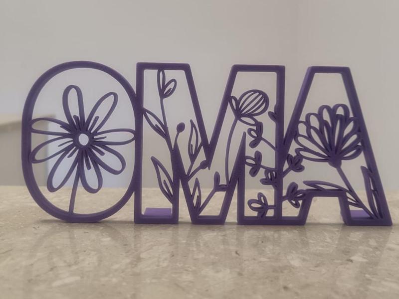 Grandma's Sign with Flowers