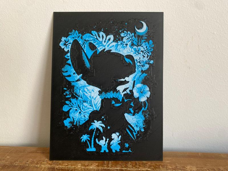 Hueforge Stitch Artwork Ohana