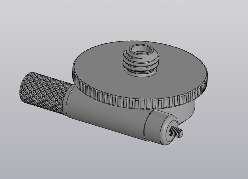 Laser level base with precise rotation