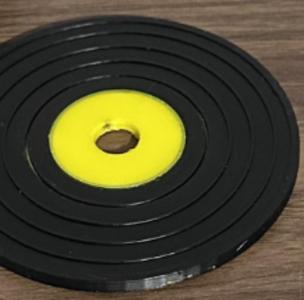 Vinyl Record Cup Coasters with Holder