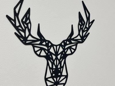 Deer head wall art decoration
