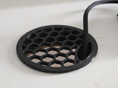 Desk Hole Hex Pattern