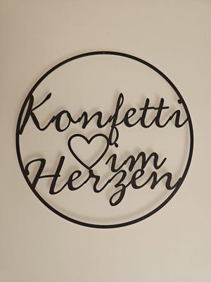 Konfetti im Herzen Kranz Fasnet Fasching Karneval