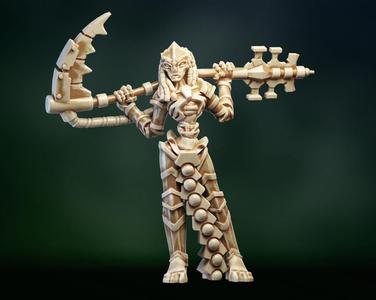 Undead space cyborg lady warrior