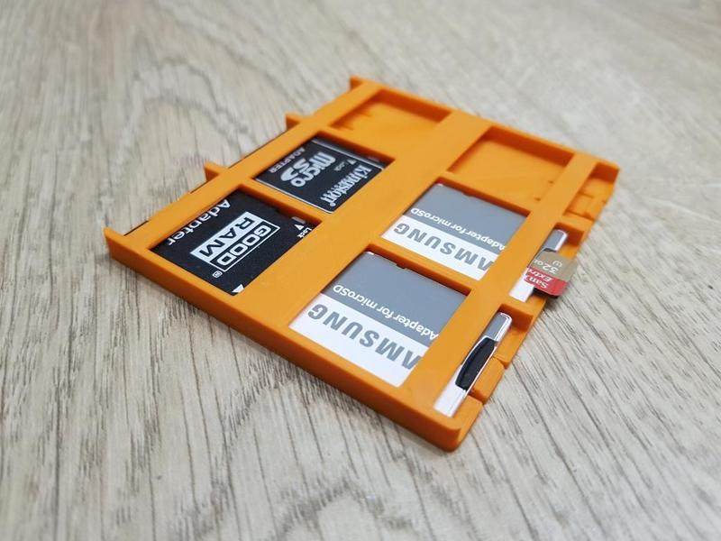 SD Card Organiser - 6 slots - no support