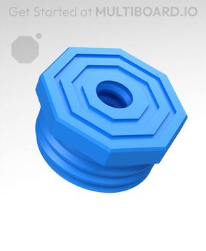 9 mm Big Thread, Flat Head, Small Thread Hole, Bolt