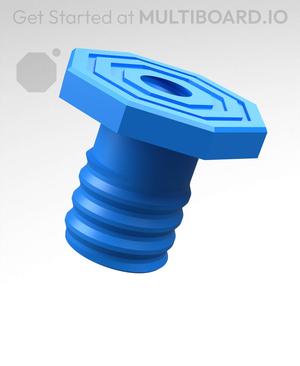 18 mm Mid Thread, Flat Head, Small Thread Hole, Shank Bolt