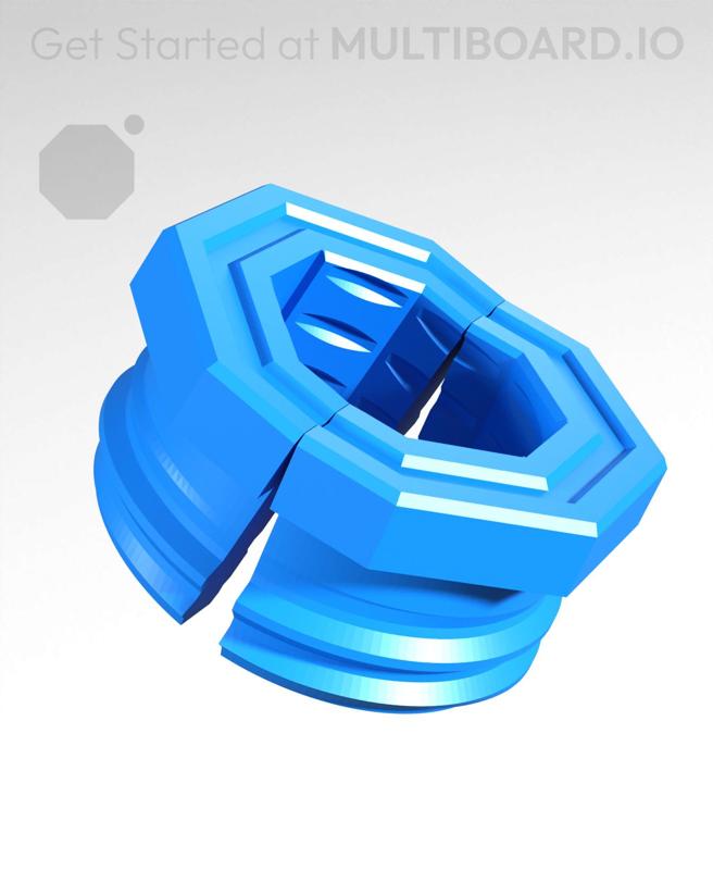 9 mm Big Thread, Push-fit Flat Head, Shank Folded-Bolt