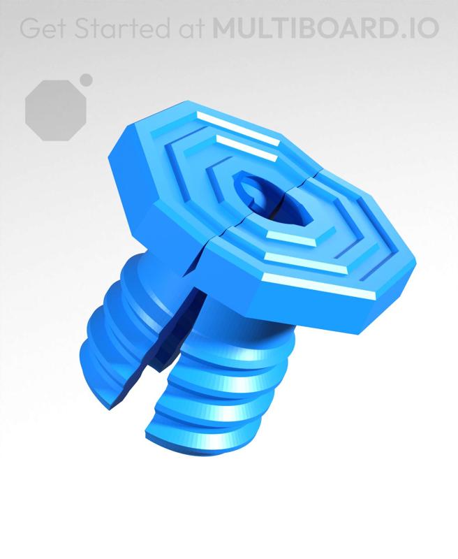 18 mm Mid Thread, Flat Head, Small Thread Hole, Shank Folded-Bolt