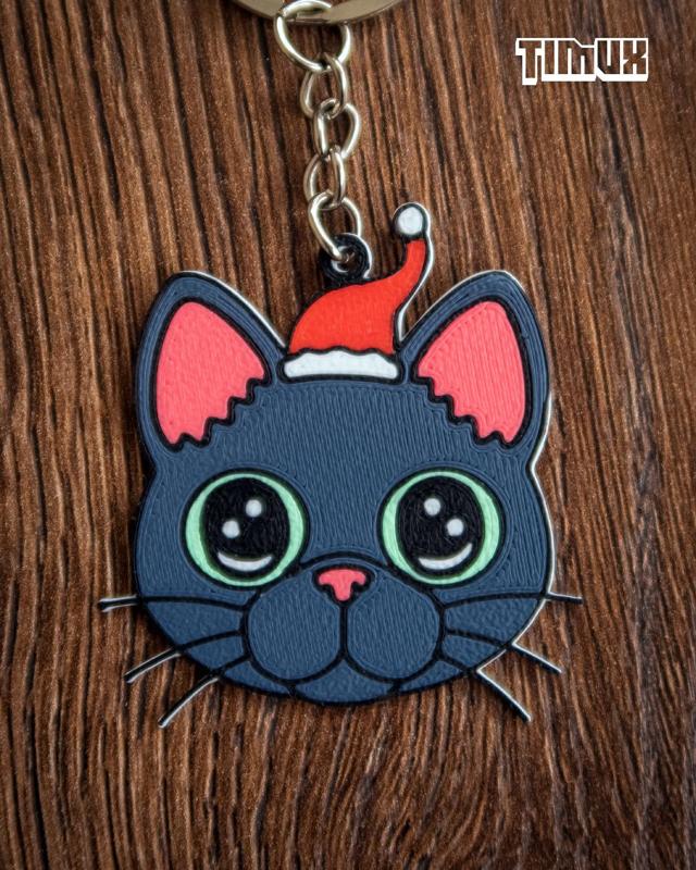 CAT KEYCHAIN - CHRISTMAS ORNAMENT