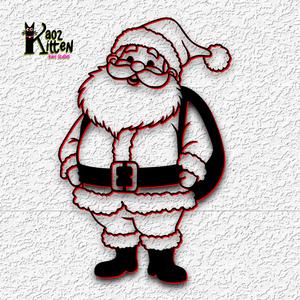 santa claus wall art christmas ornament decor
