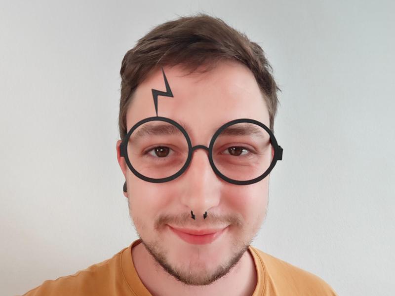 Harry Potter Glasses With Bolt Scar