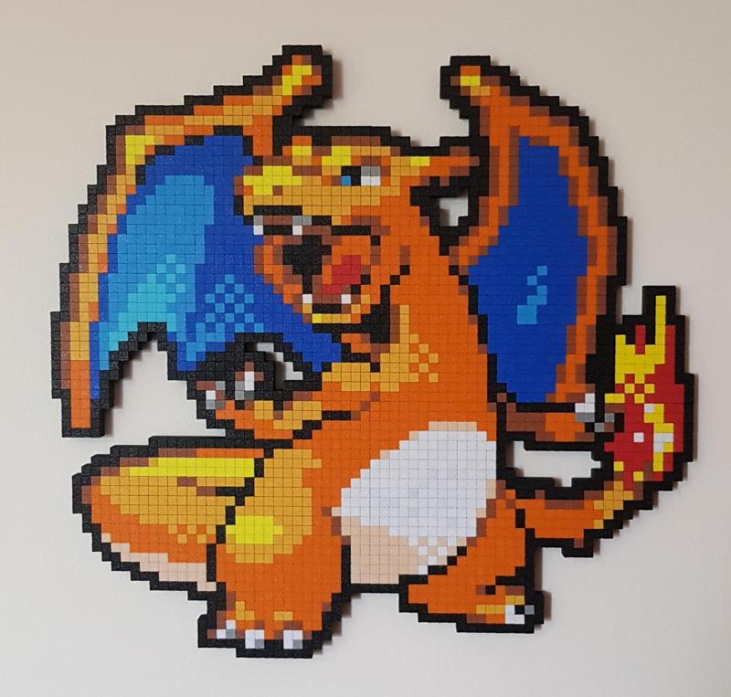 Pokemon Charizard Pixel Art