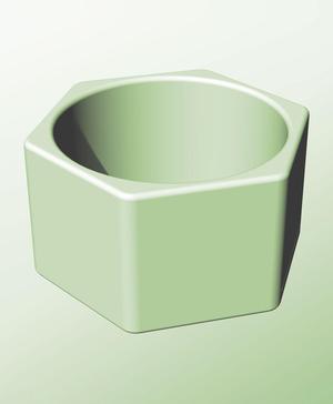 CH128-85 Container modular stackable module for 3d printing makers
