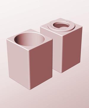 CS68-105-P Pierced container modular stackable module bin box