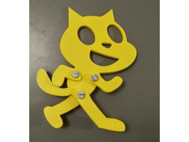 Scratch CAT puppet