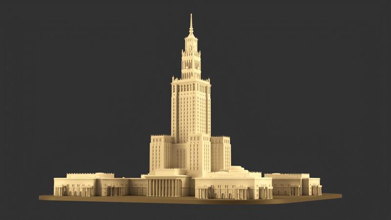 Palace Of Culture And Science In Warsaw, Poland