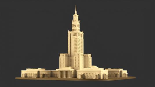 Palace Of Culture And Science In Warsaw, Poland