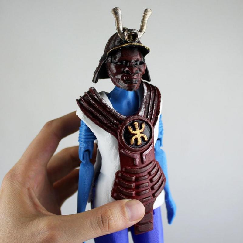 Samurai Upper Body Armour for Articulated Figure - Support Free