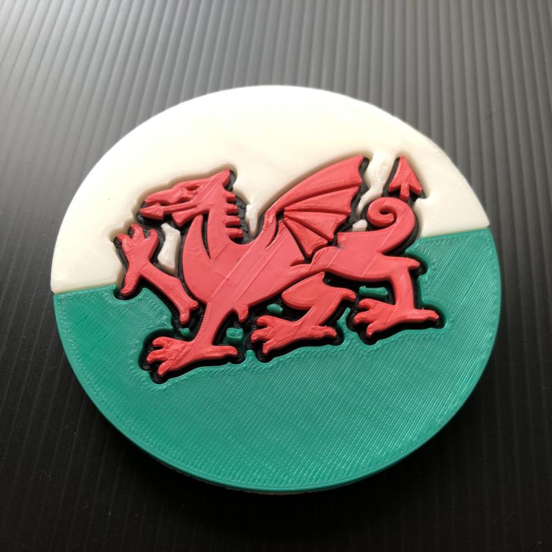 Wales - Flag Coaster