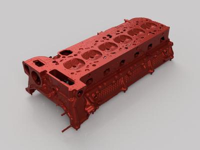 BMW E39/E46 M52TUB20 - CYLINDER HEAD - 3D SCAN