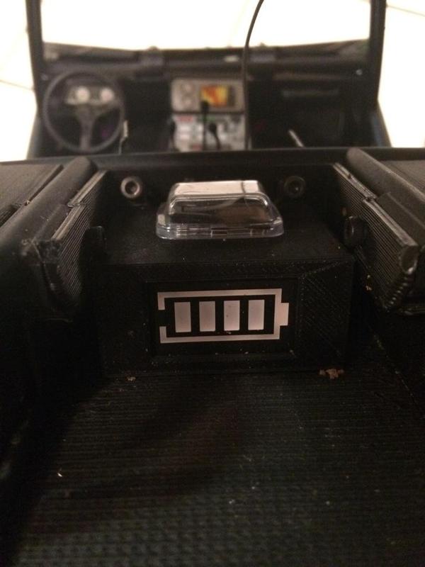 Battery indicator box for rc car LiPo