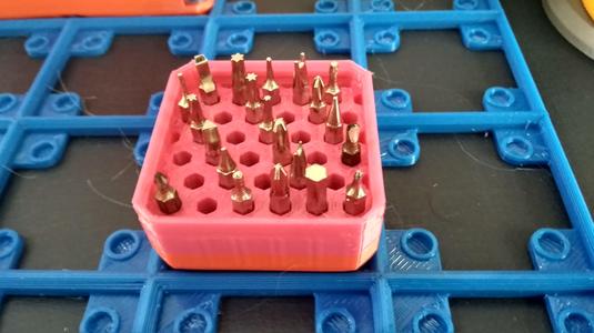 FreeGrid small hexagonal screwdriver bits module