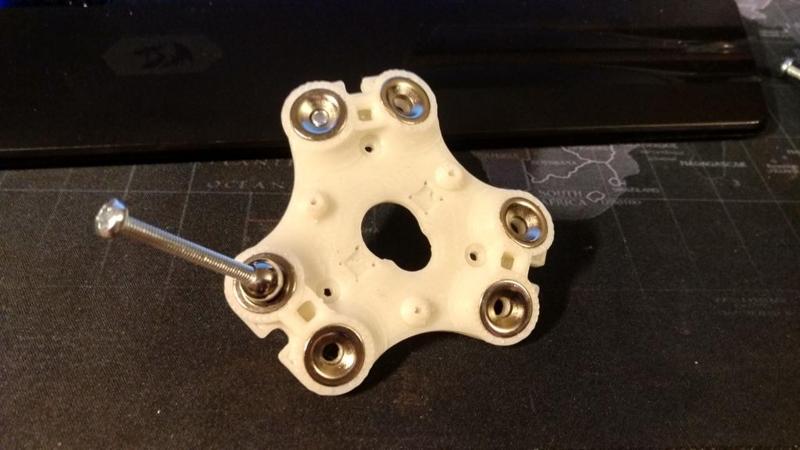 Carriage remix for 15mm magnet (0.5mm tolerance in diameter) with buttons