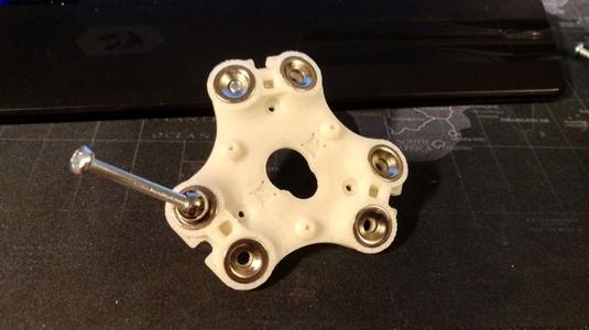 Carriage remix for 15mm magnet (0.5mm tolerance in diameter) with buttons