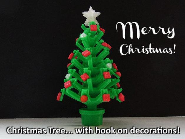 Mini Christmas Tree With Hook On Decorations!