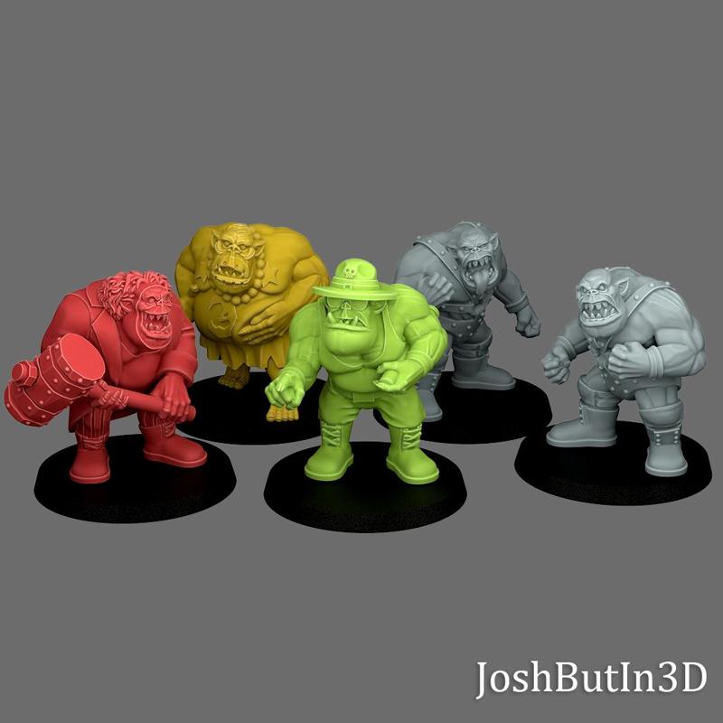 Orc Grapplaz #6 (set of 5)