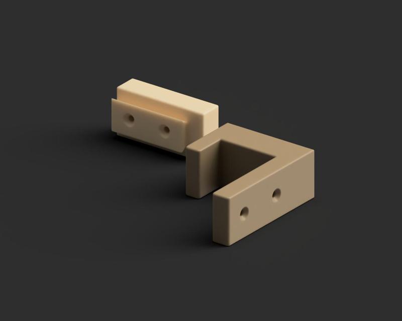 Detachable Table Visor/Cover Mount for Countertops 38mm