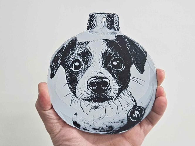 Jack Russell Terrier christmas bauble / ornament 