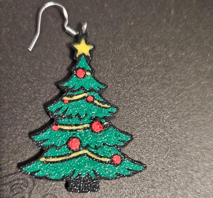 Christmas Tree Earrings