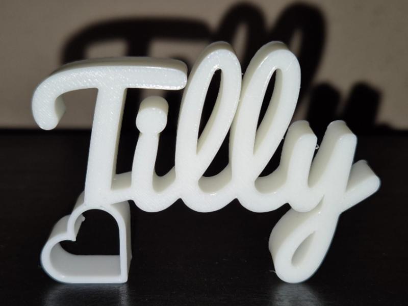 Tilly Name Sign Display Decor