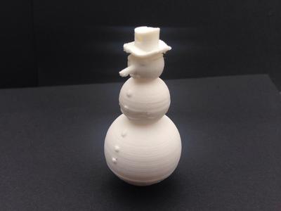 Snowman in christmas tree