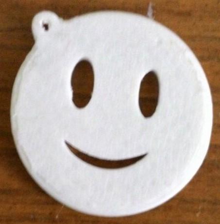 Smiley face emoji keychain