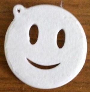 Smiley face emoji keychain
