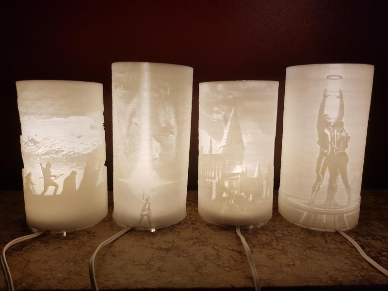 Star wars the last jedi lithophane lamp