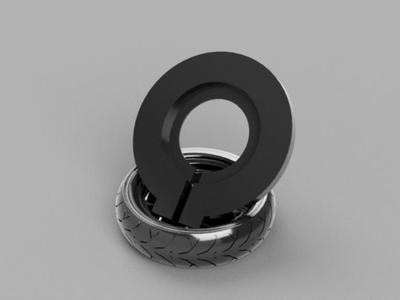 MagSafe iPhone Stand Motorcycle Tire Design