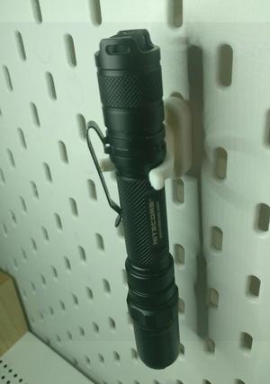 Torch Holder for IKEA Skadis Pegboard