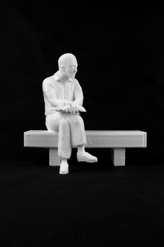 Carlos Drummond de Andrade Bench in Brazil